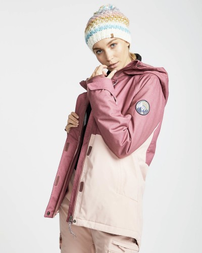 Куртка для сноуборда женская BILLABONG Sienna Crushd Berry, фото 3